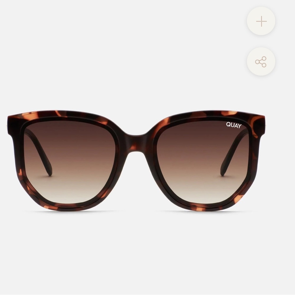 Quay- Brown/Gold sunglasses (Coffee Run 126)